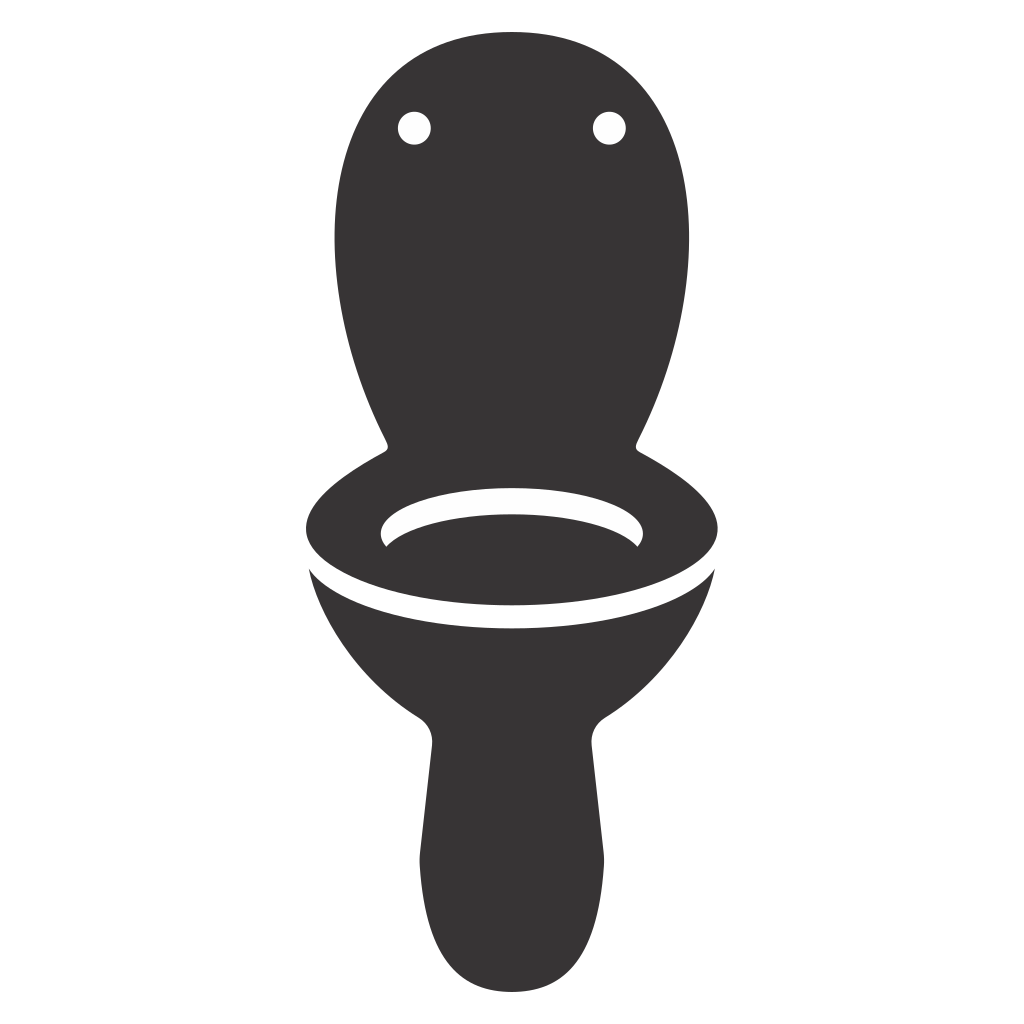 Creative vector design of a minimalist toilet pot for crafting
