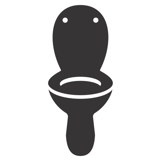 Creative vector design of a minimalist toilet pot for crafting