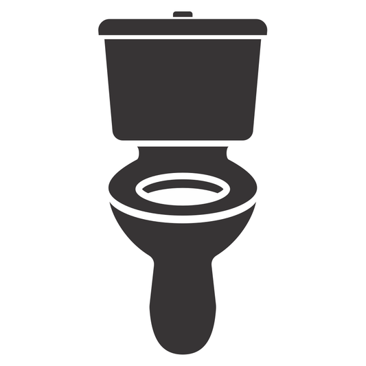 Creative vector design of a modern toilet for cutting machines