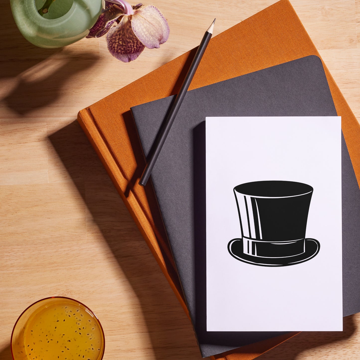 Stylish vector design of a classic top cap for cutting machines