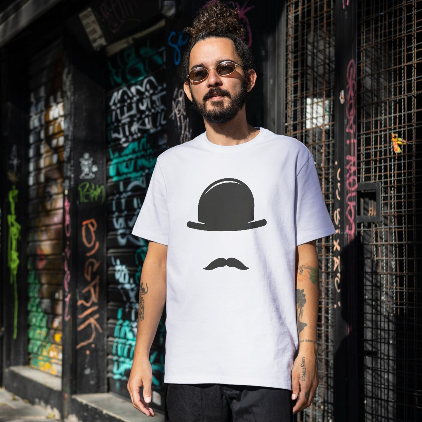 Creative top hat and mustache design for cutting machines