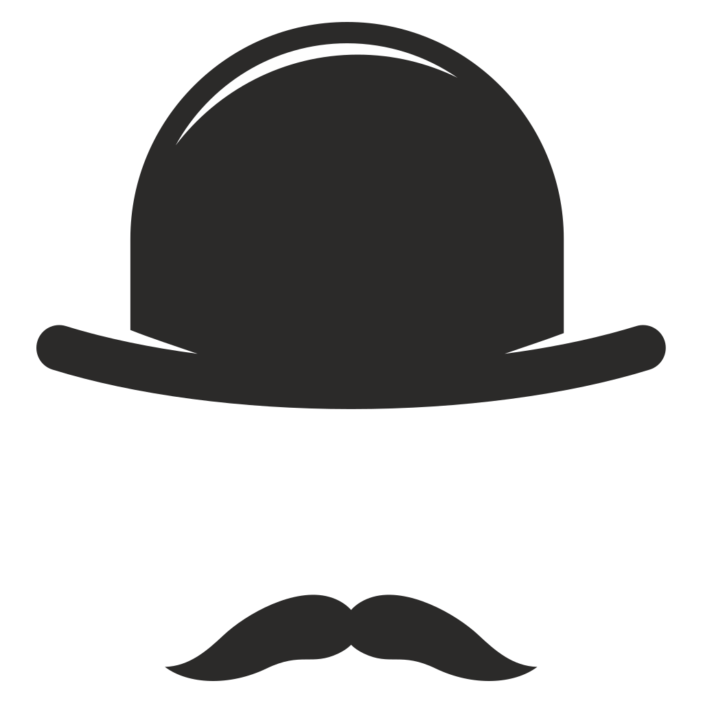 Creative top hat and mustache design for cutting machines