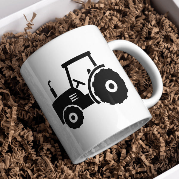 Tractor silhouette design for creative cutting projects