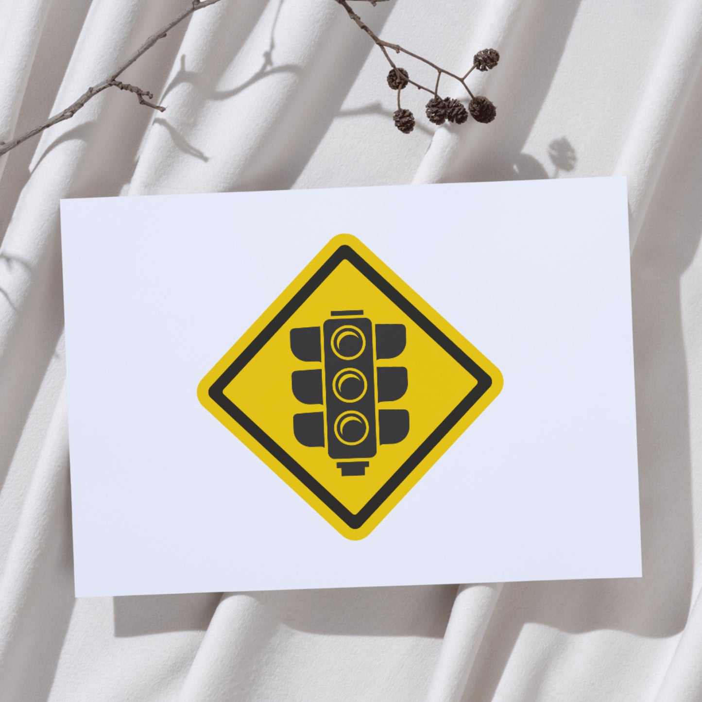 Traffic light vector icon for cutting machine designs
