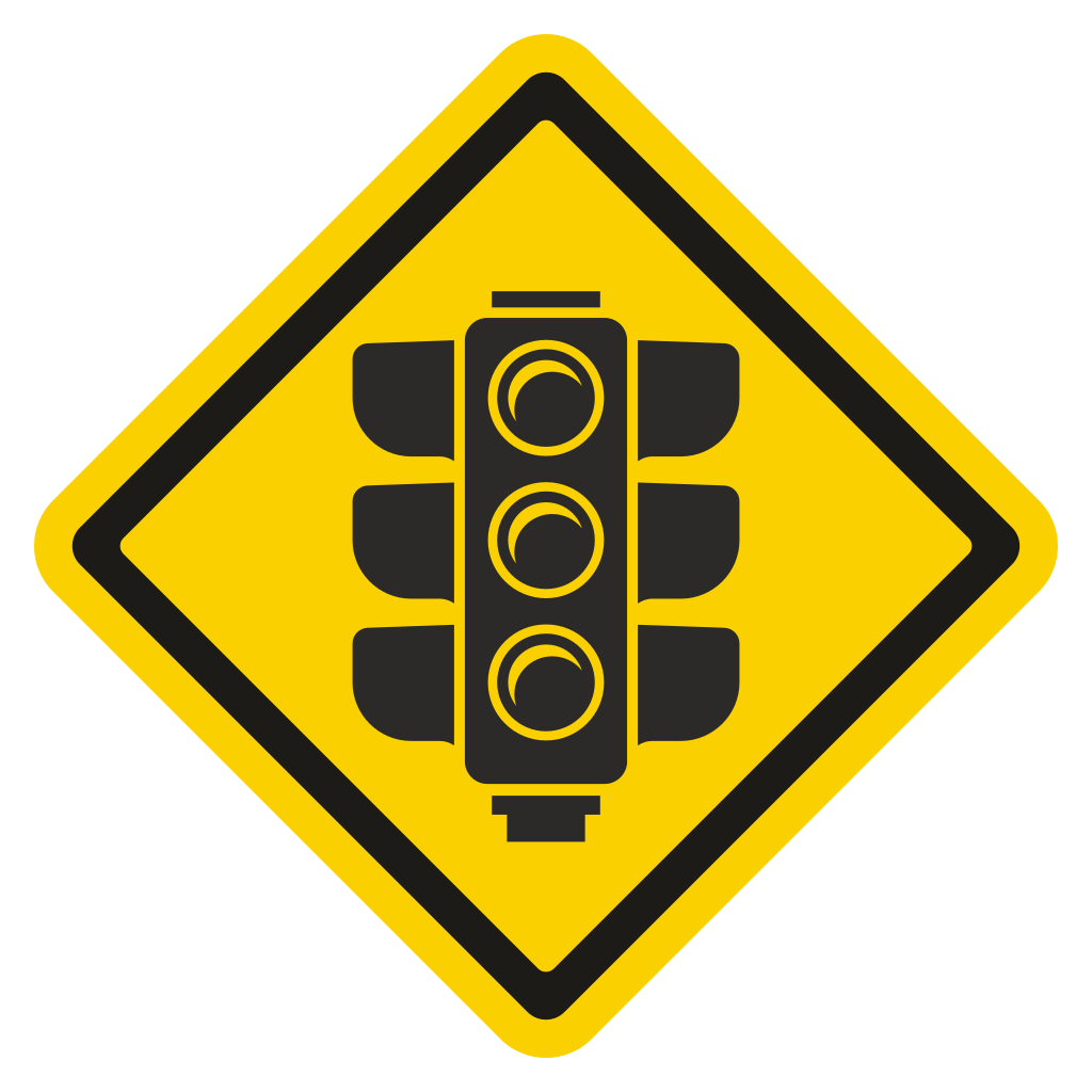 Traffic light vector icon for cutting machine designs