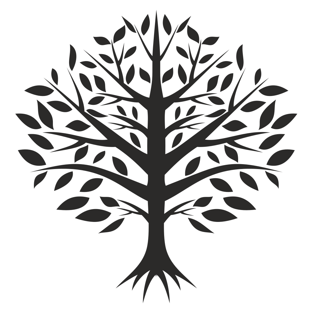 Elegant tree vector design for cutting machine projects