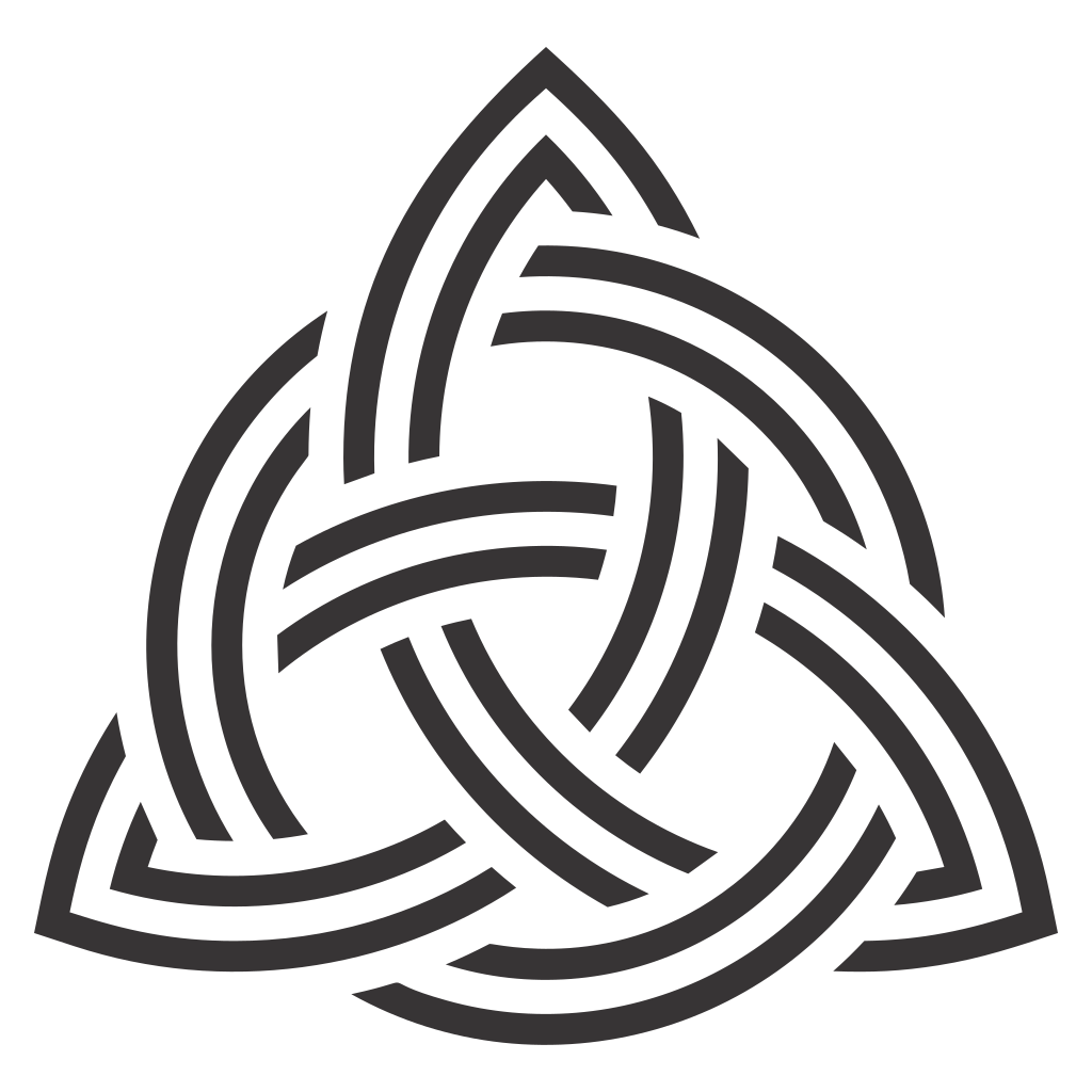Intricate trinity knot design for creative projects