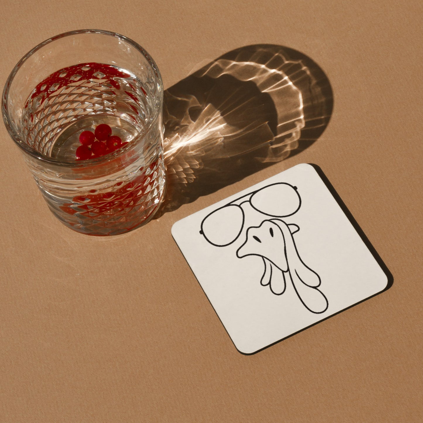 Fun and quirky turkey design with sunglasses for crafting