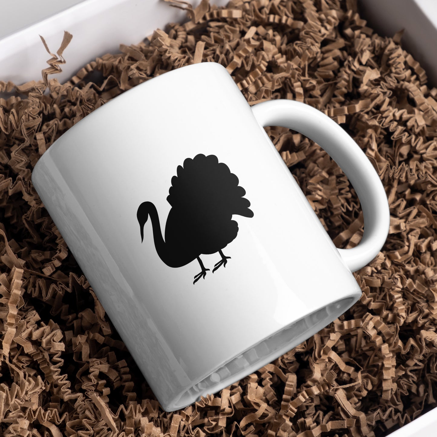 Elegant silhouette of a turkey for cutting machine designs