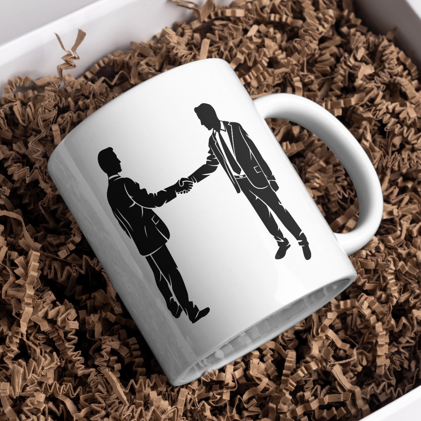 Businessmen engaging in a handshake to seal a deal