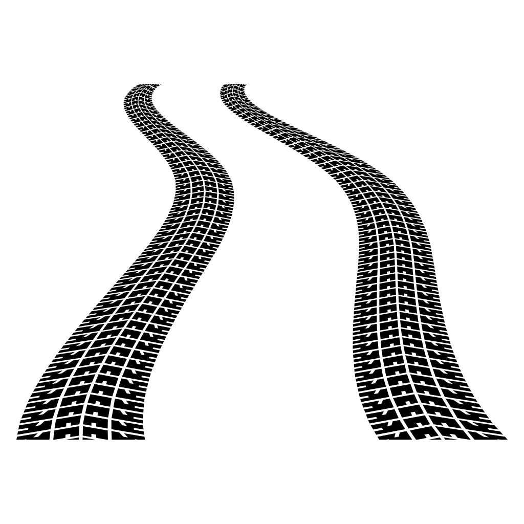 Creative tyre print design for cutting machines and crafts