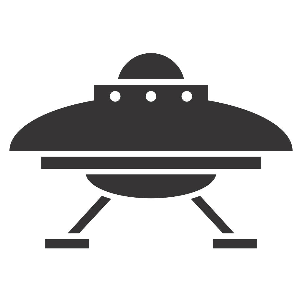 Unique UFO vector design for creative cutting projects