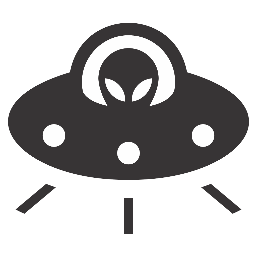 Discover a UFO alien craft in vibrant vector art