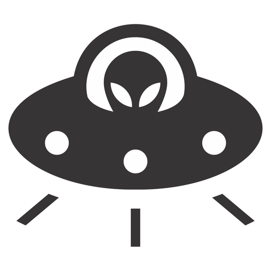Discover a UFO alien craft in vibrant vector art