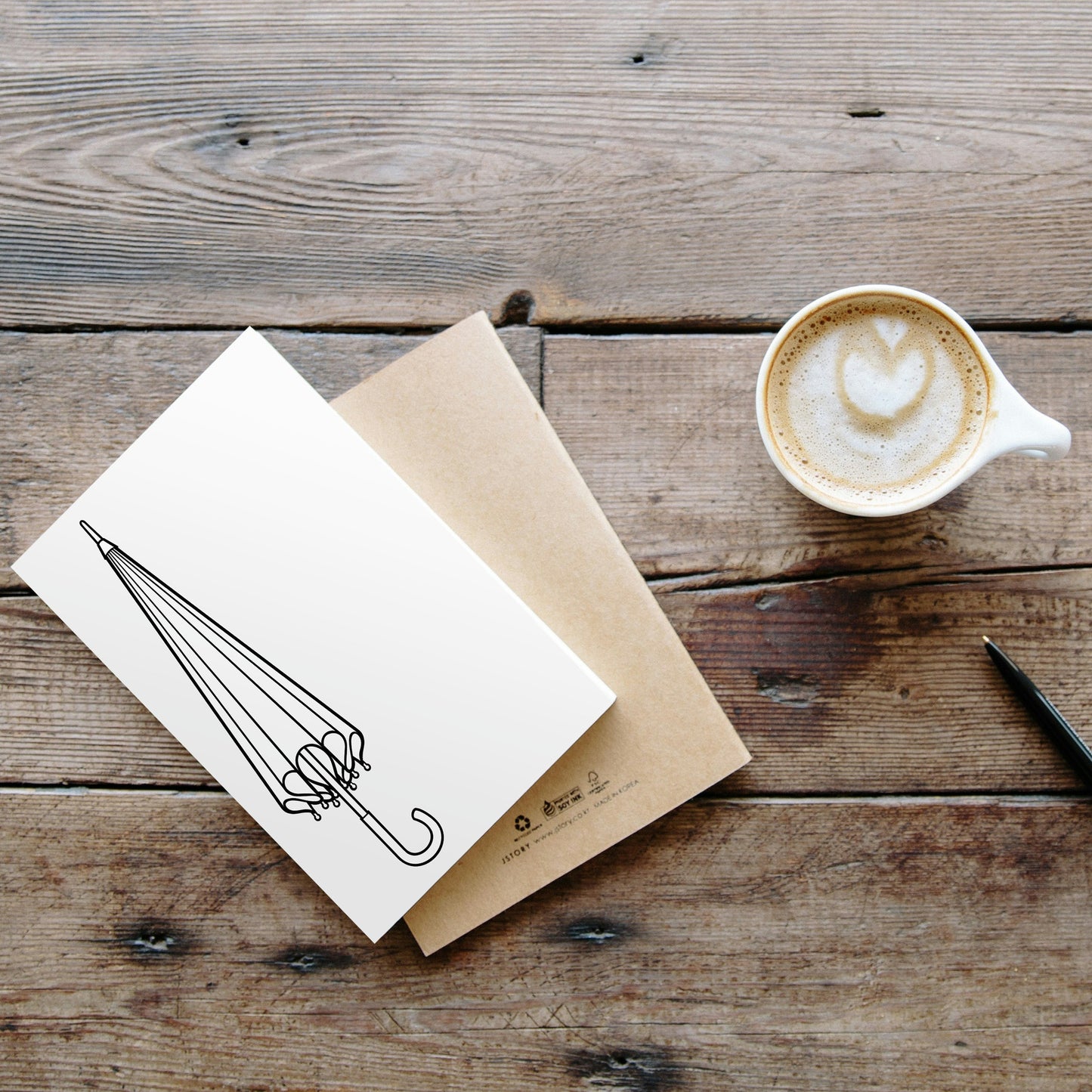 Black and white umbrella vector for craft projects