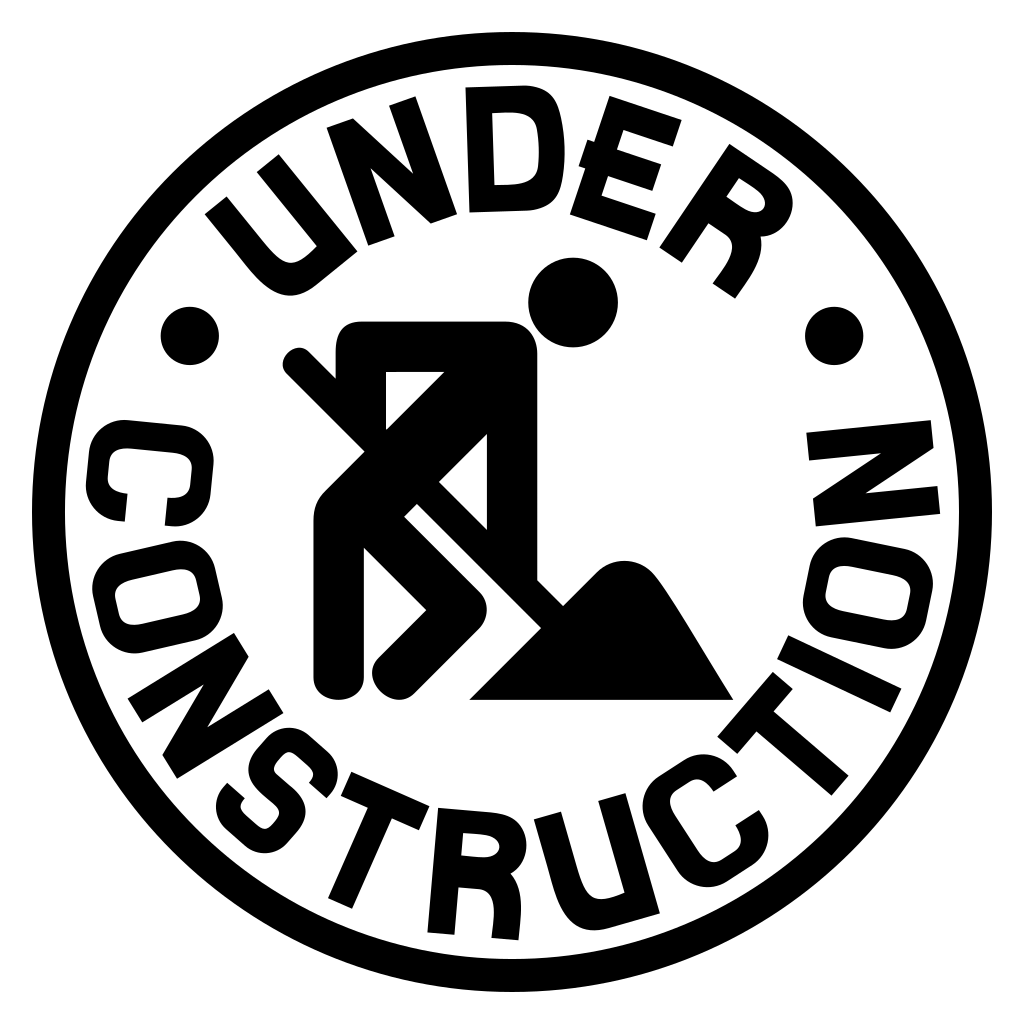 Construction sign vector graphic for creative projects