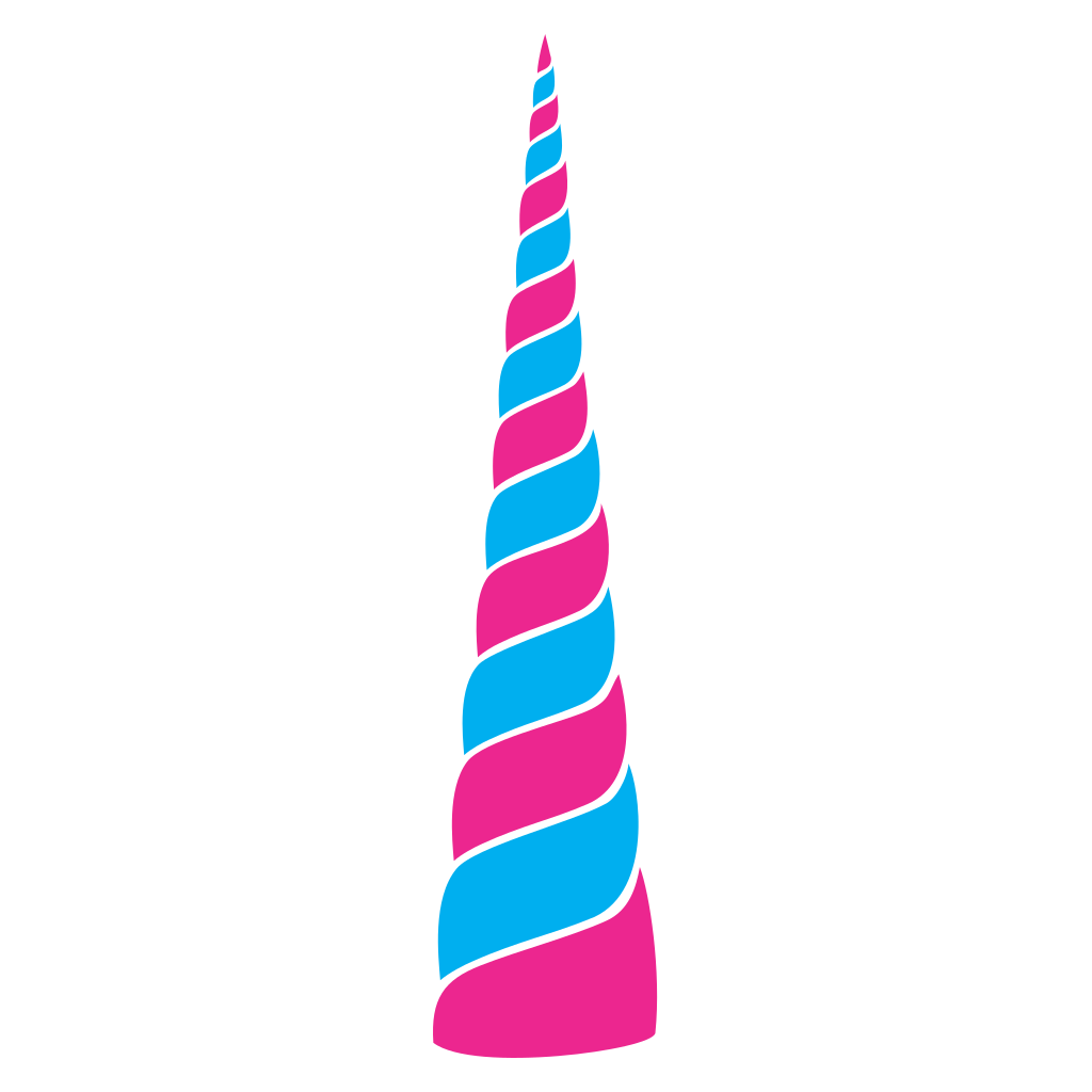Charming unicorn horn design for creative crafts
