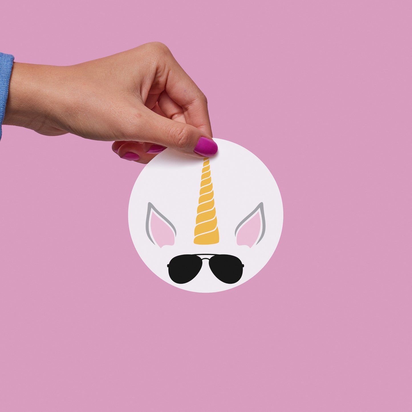 Cool unicorn with aviator sunglasses perfect for crafting