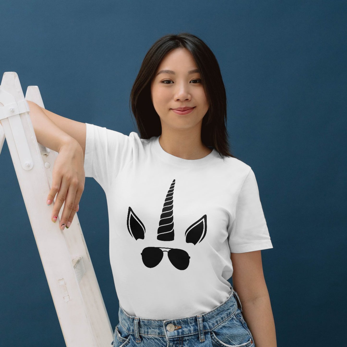 Cool unicorn wearing aviator sunglasses for craft lovers