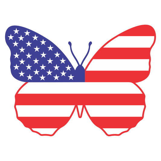 Creative usa butterfly vector design for cutting machines