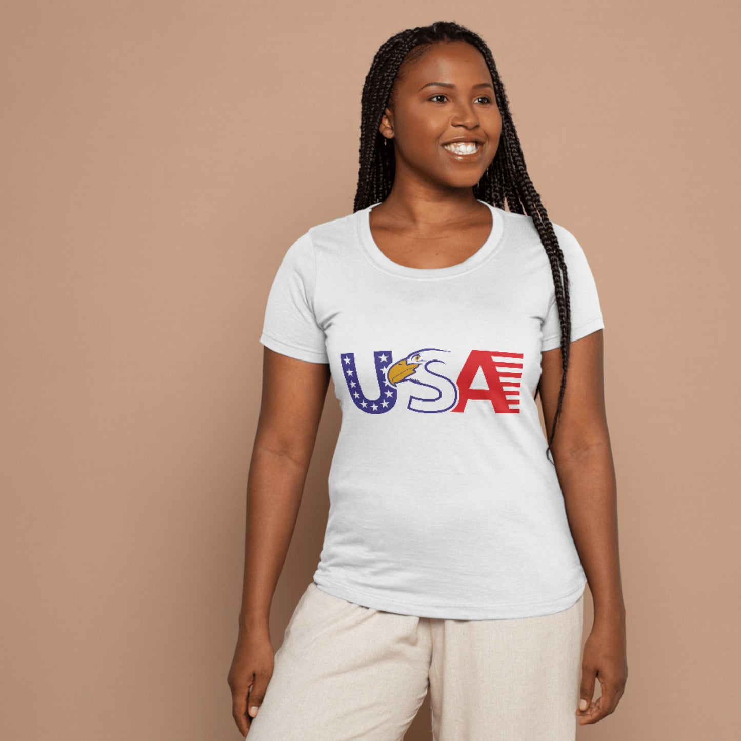 Creative USA eagle flag design for cutting machines