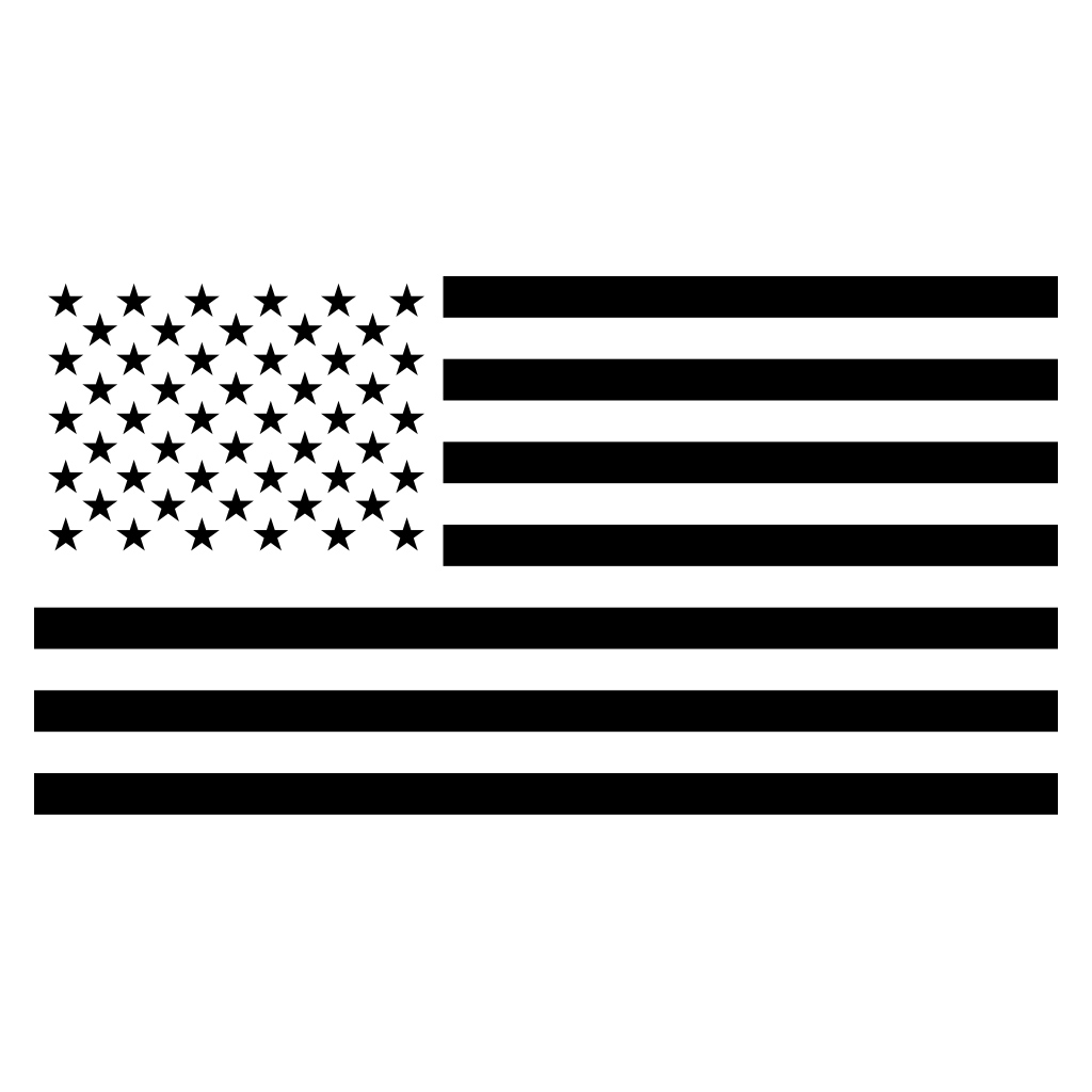 Creative vector design for USA flag cutting machine projects