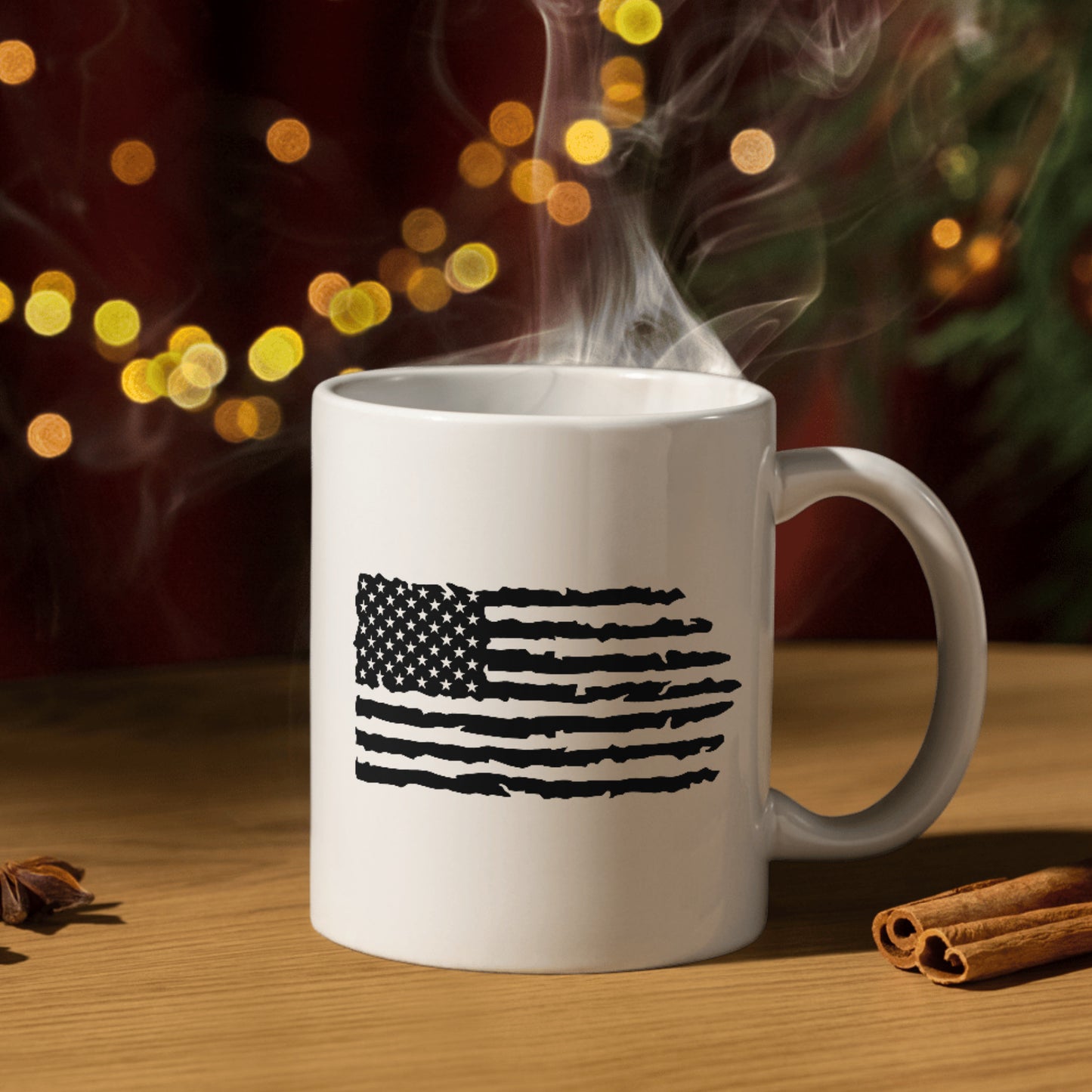 Grunge interpretation of the USA flag for crafting projects