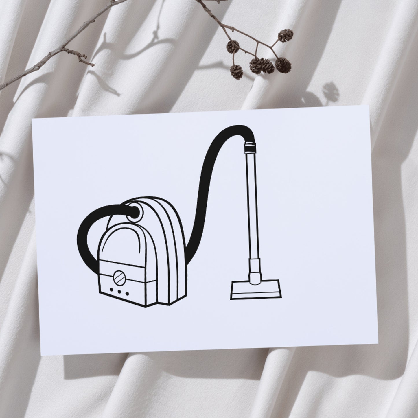 Stylish SVG vacuum cleaner design for crafters