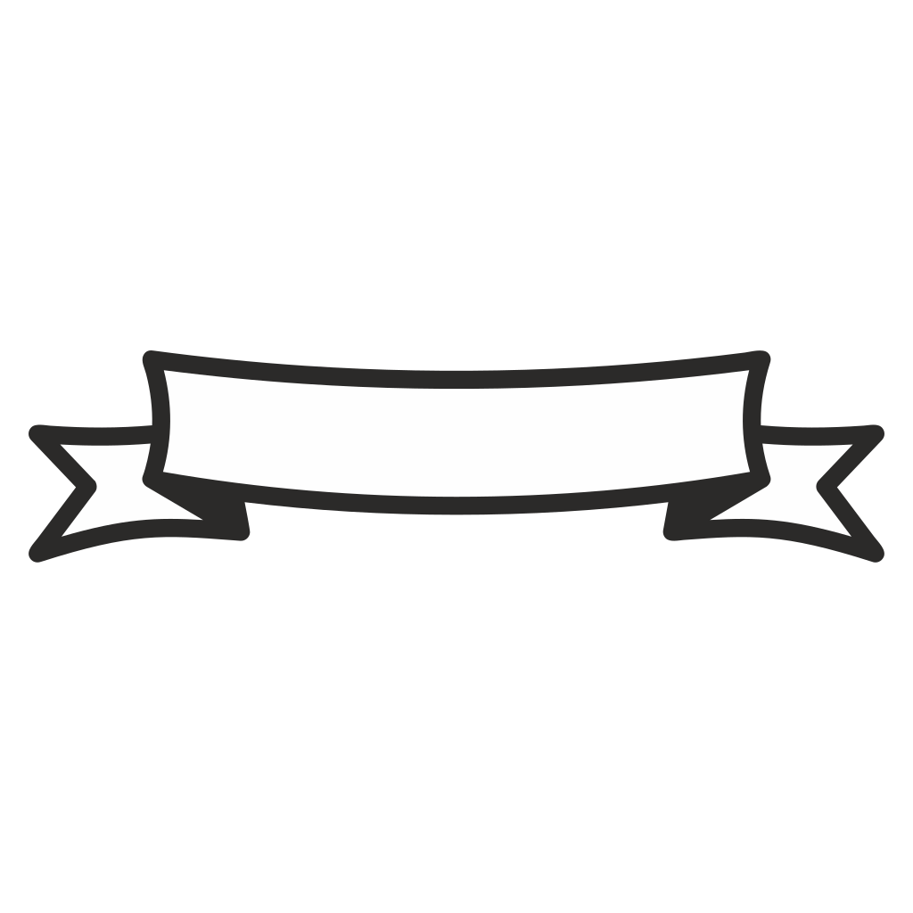 Creative vector banner outline for cutting machines and crafts