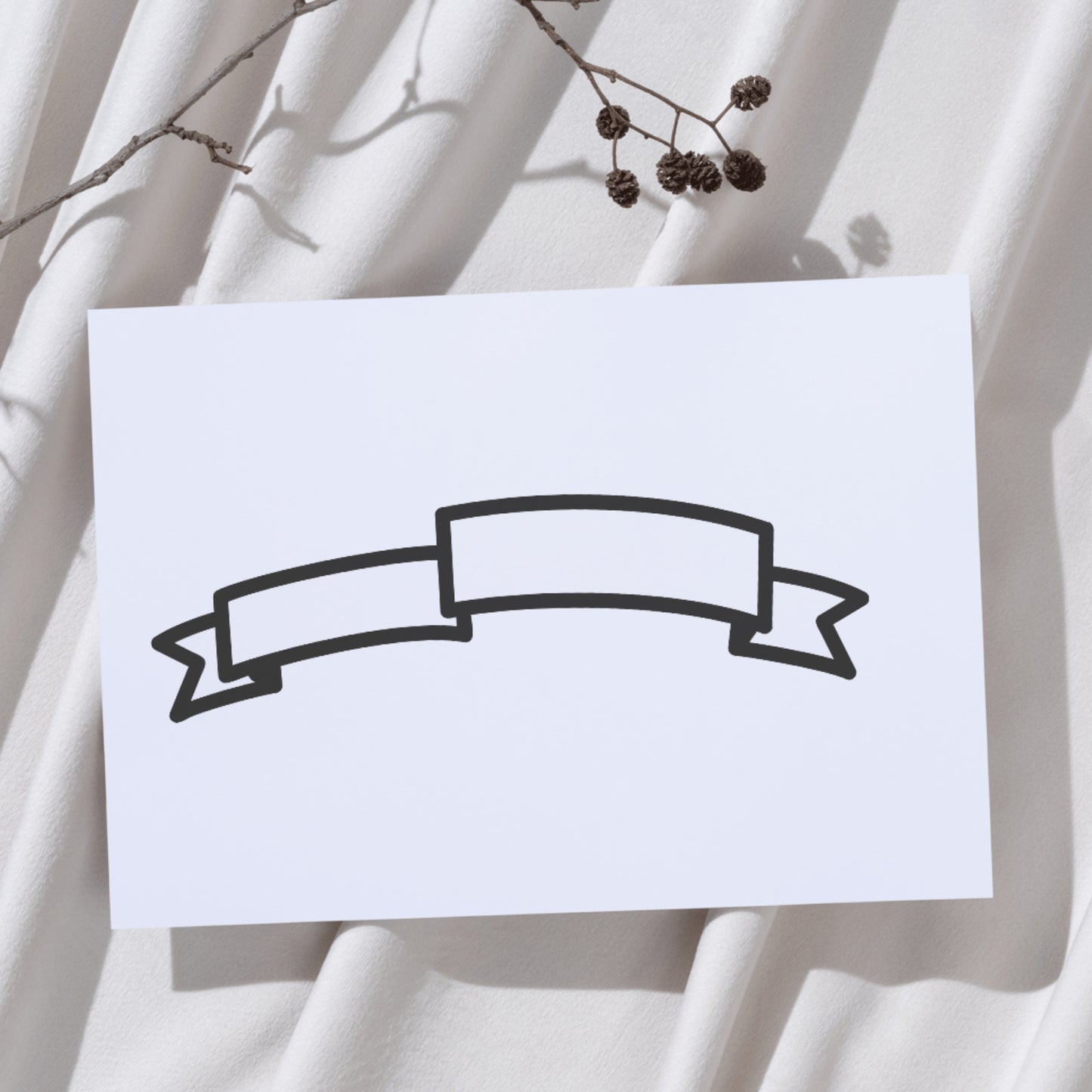 Creative vector banner outline design for cutting machines