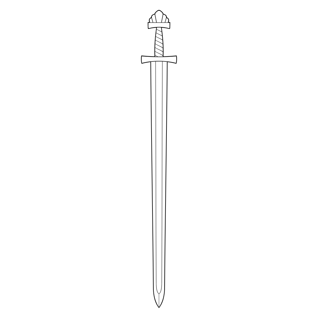 Viking sword vector design for crafting enthusiasts and artists