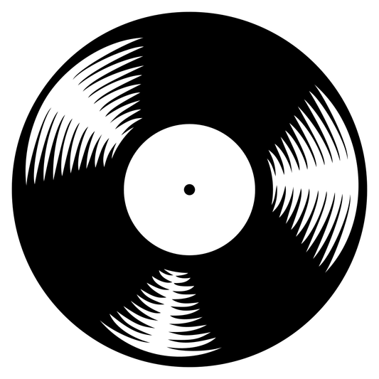 Vintage vinyl record design for creative cutting projects