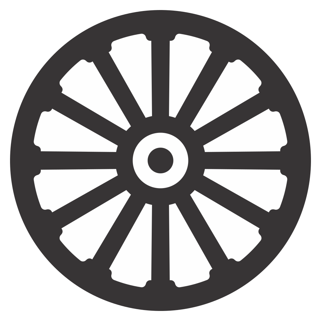Elegant vector design of a classic wagon wheel for crafts
