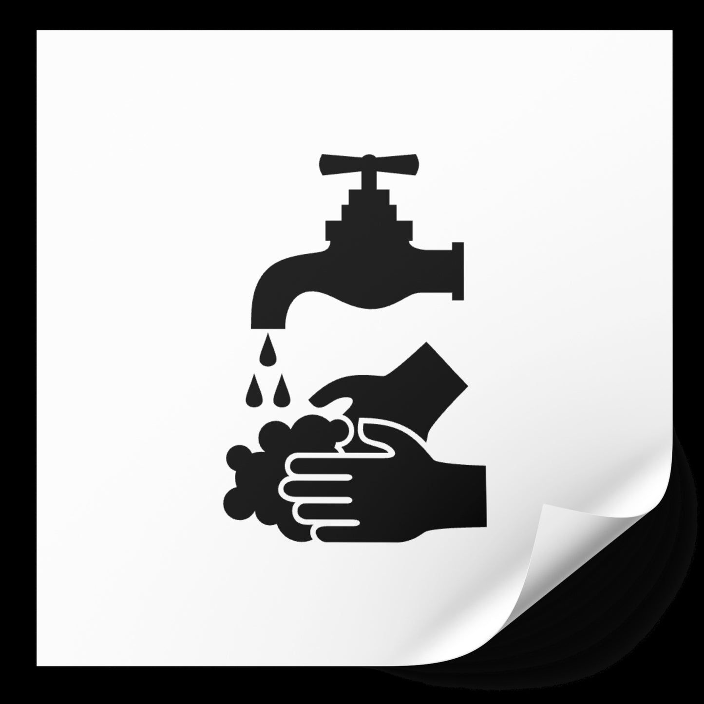 Hand washing vector design for cutting projects