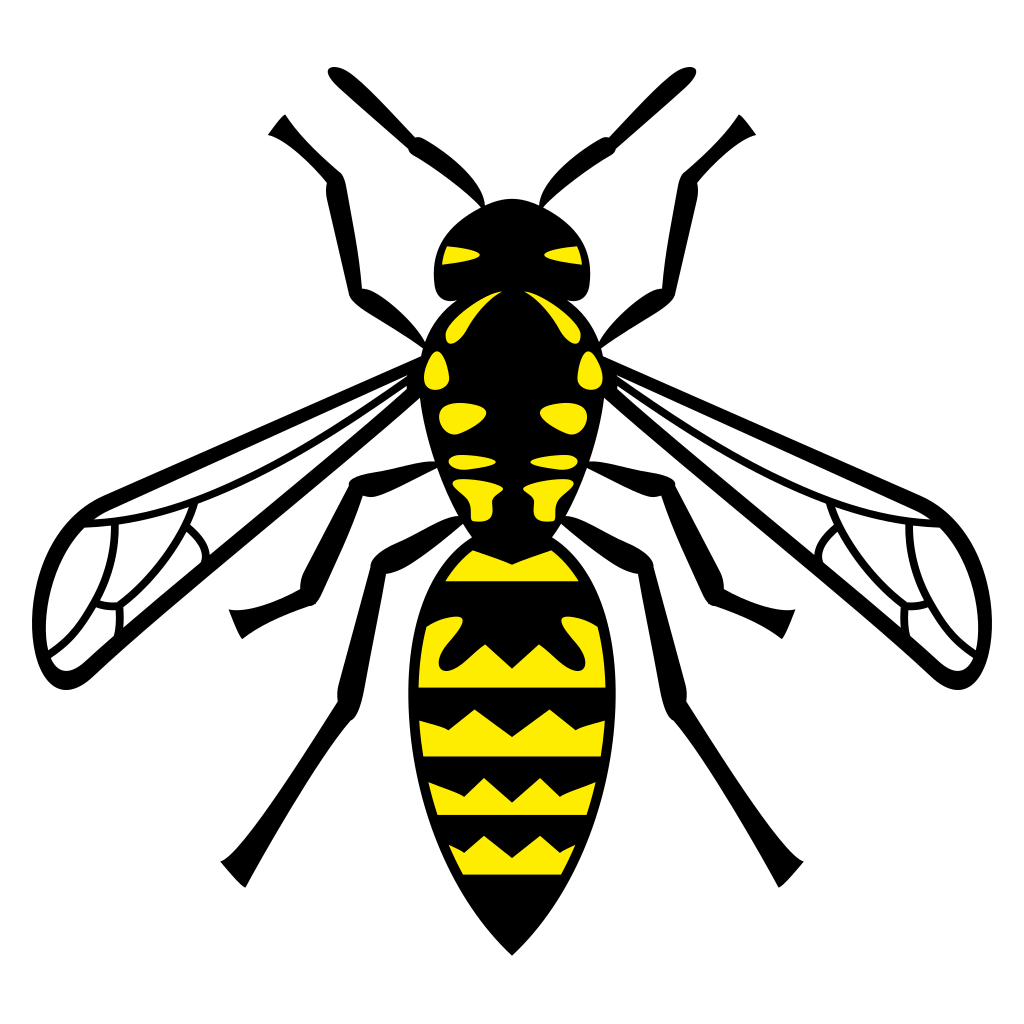Creative vector illustration of a stylized bee for crafts