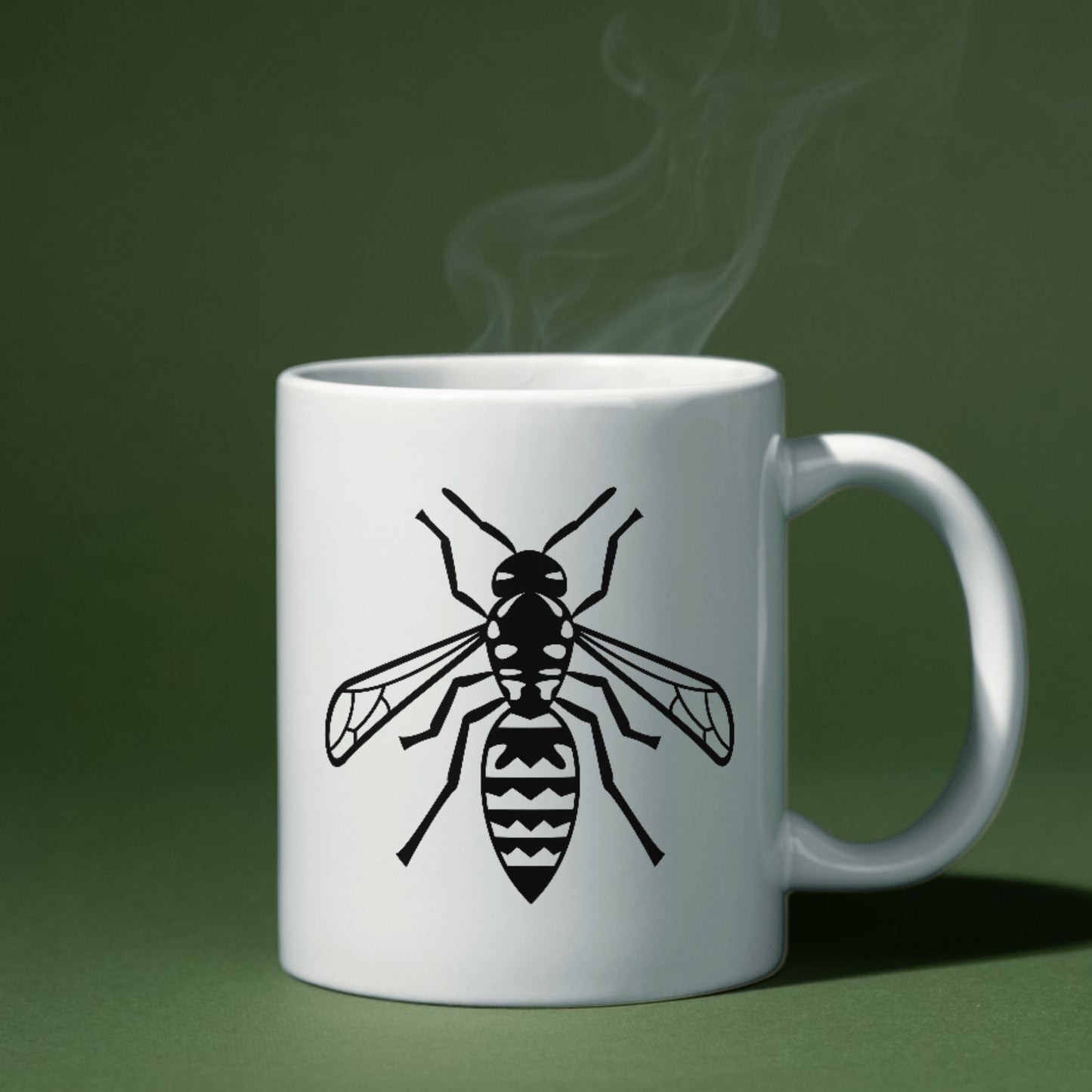 Creative black bee vector design for cutting machine projects
