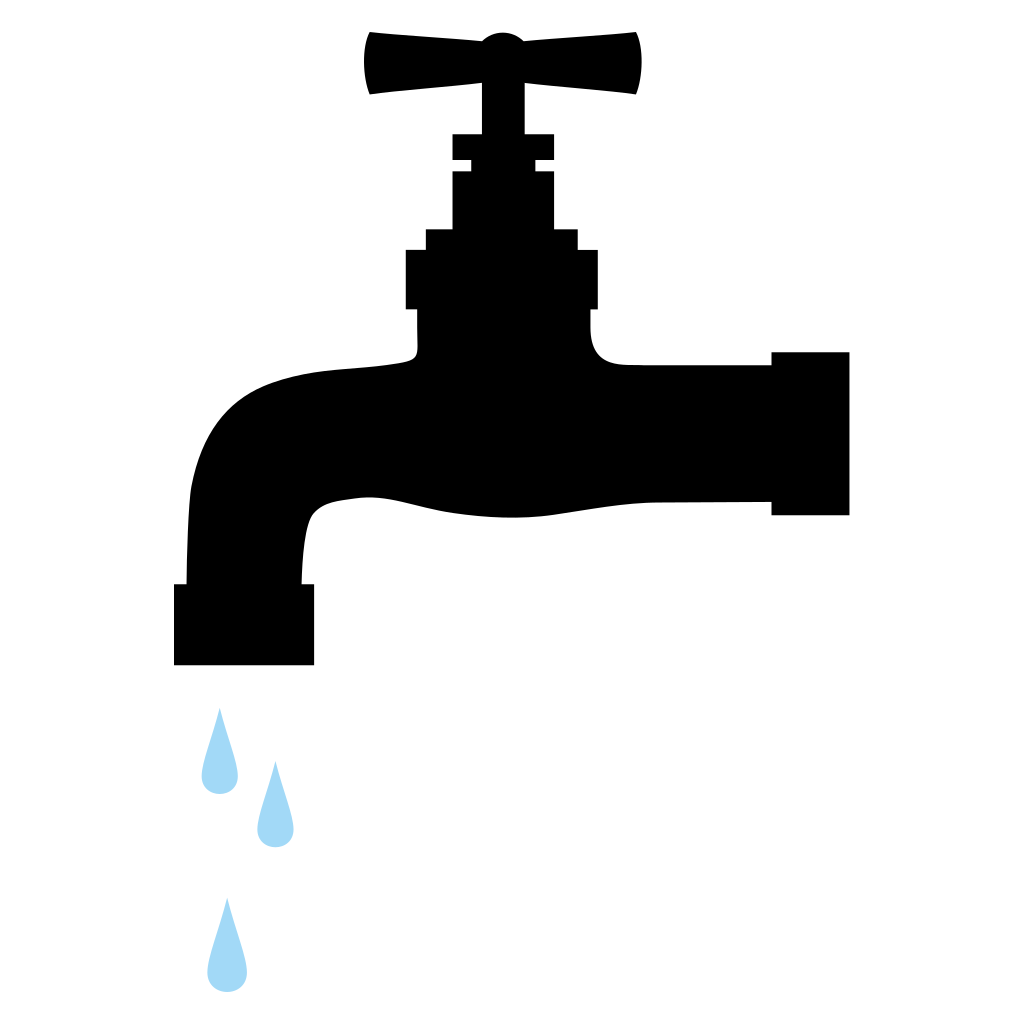 Creative vector design of a water tap faucet for crafting