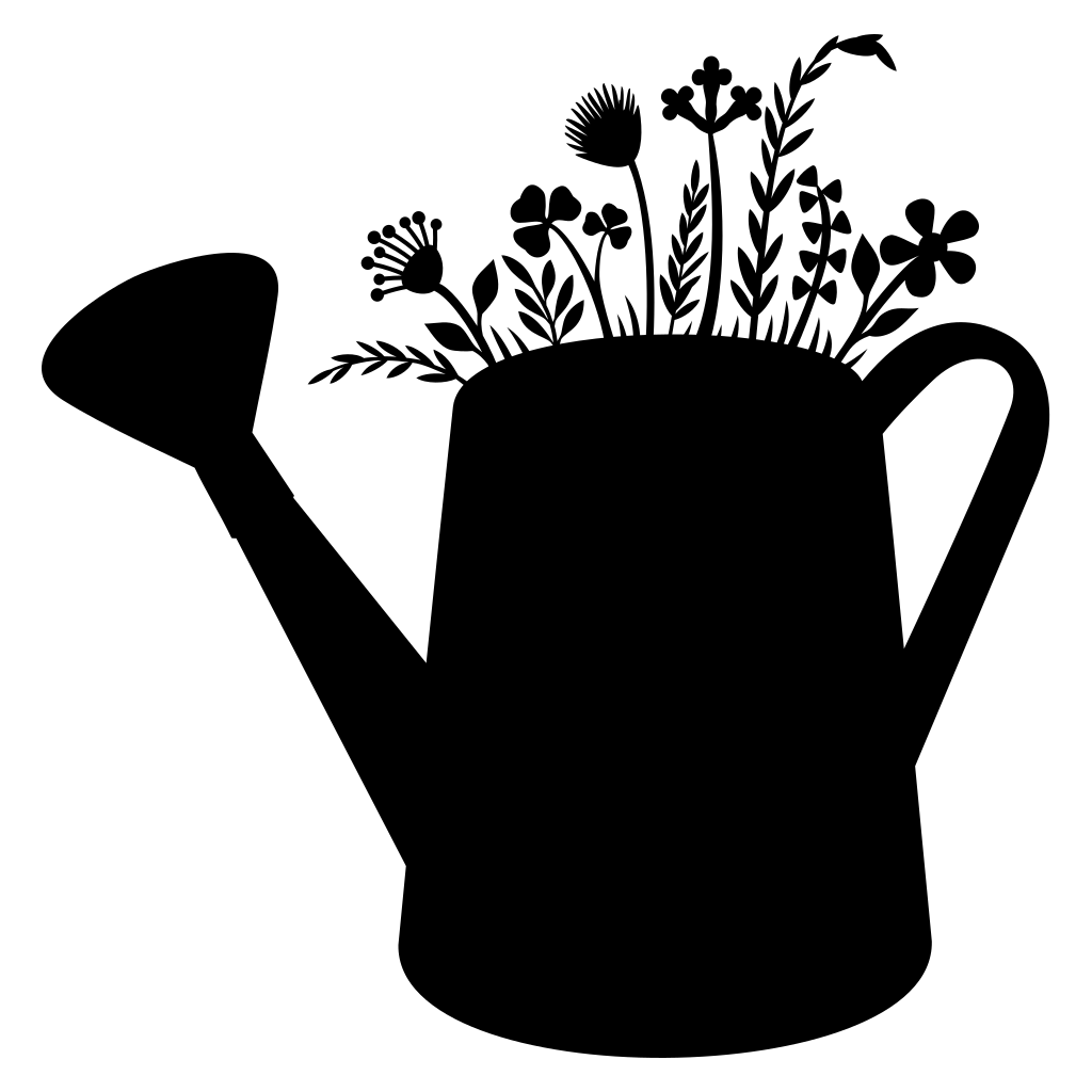 Layered watering can design perfect for crafting projects