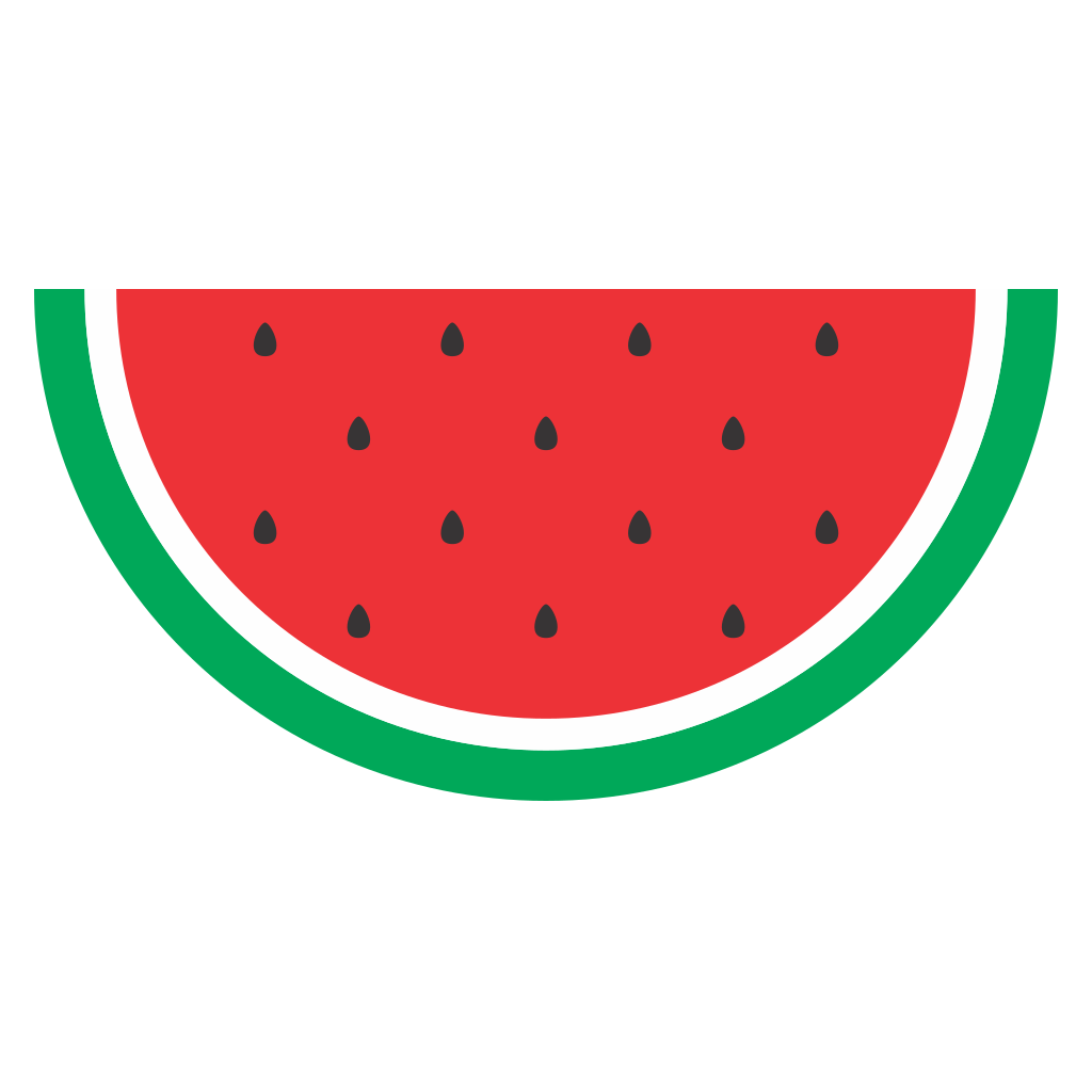 Colorful watermelon slice design for crafting projects