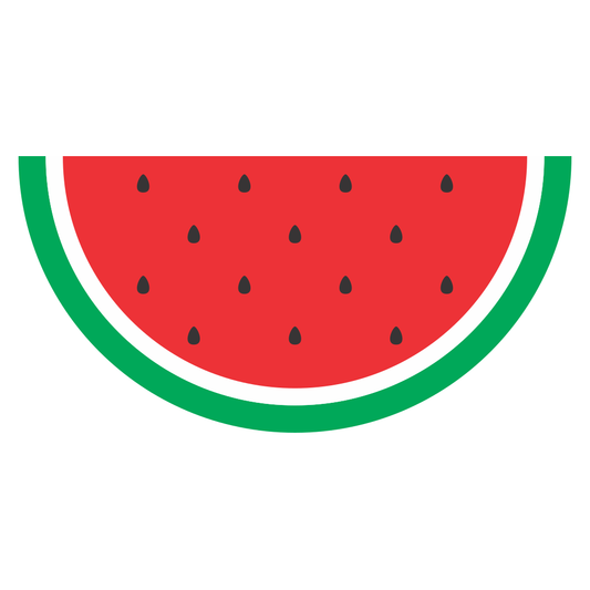 Colorful watermelon slice design for crafting projects