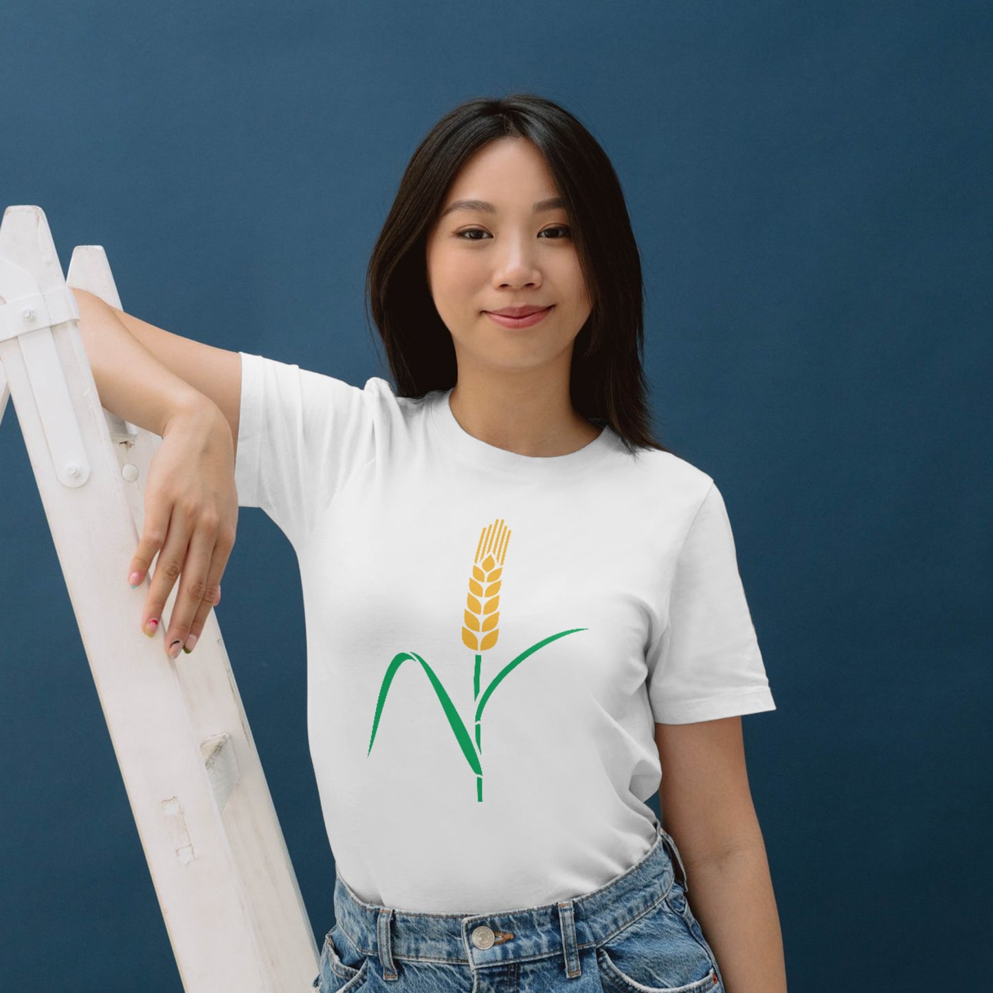 Creative wheat graphic design for cutting machines