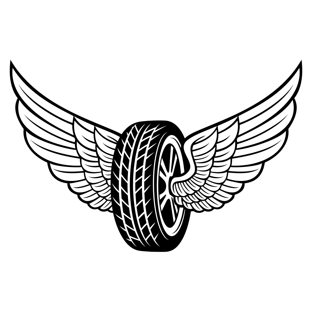 Dynamic wheel design with wings for creative cutting projects