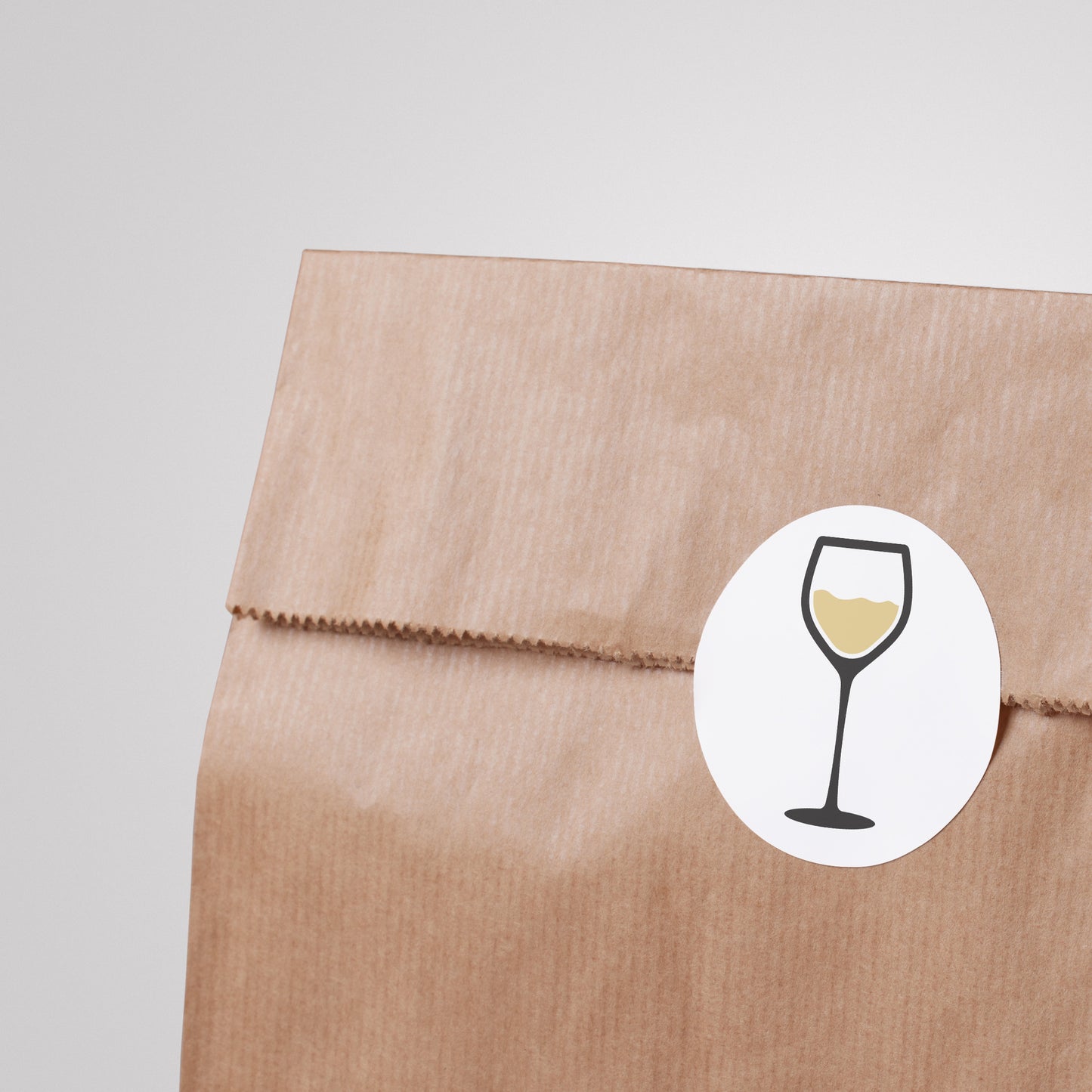 Delightful vector design of a white wine glass for crafting