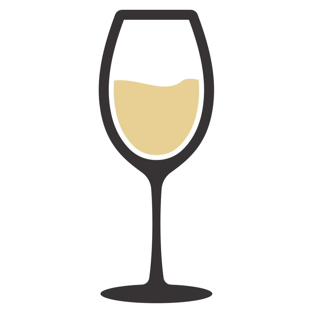 Vector white wine glass design for creative cutting projects