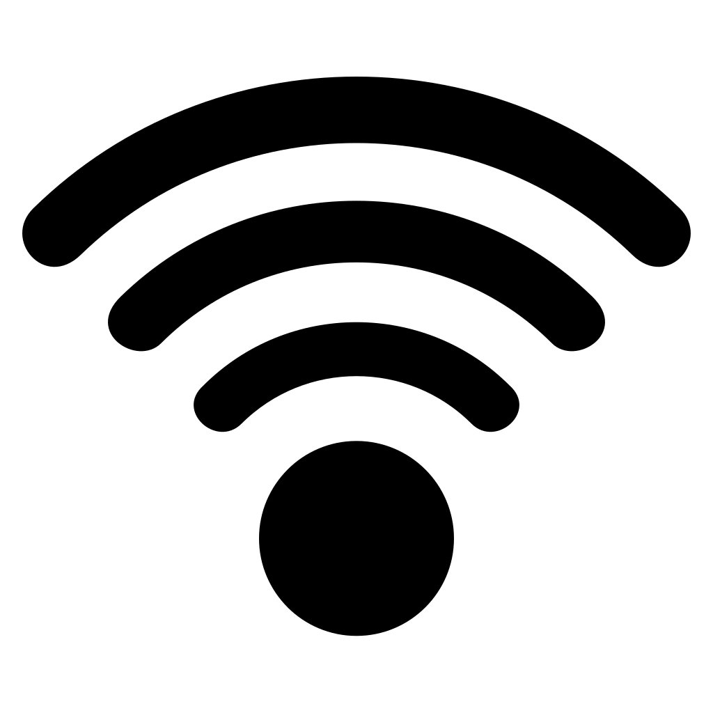 Stylish Wi-Fi symbol design for cutting machine projects