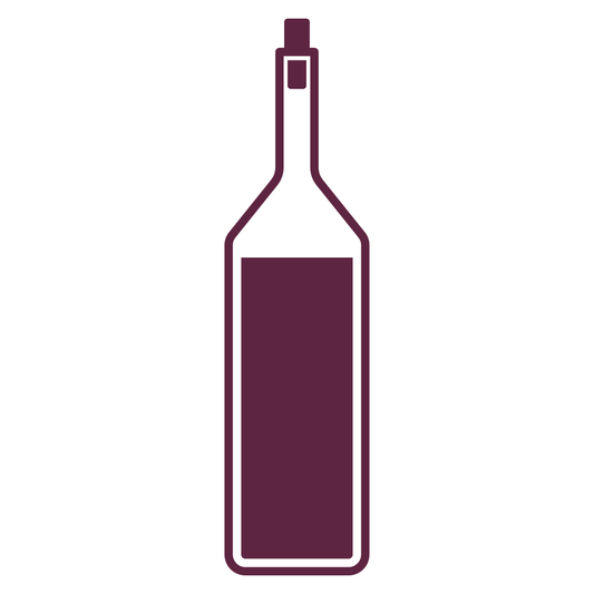 Creative wine bottle icon for cutting machines and crafting