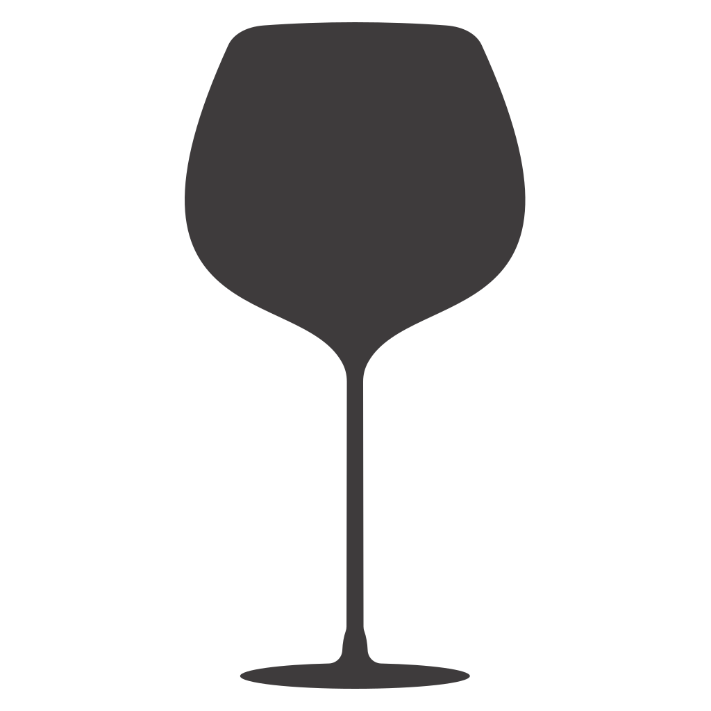 Elegant silhouette of wine glass for cutting machines