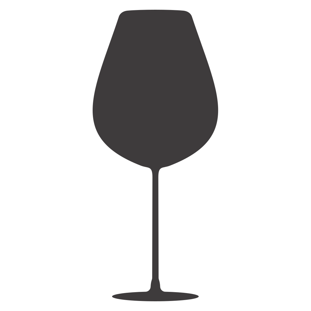 Elegant wine glass silhouette perfect for cutting machines