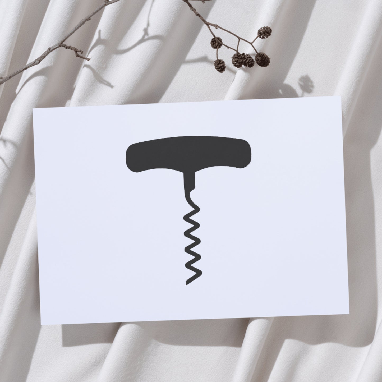 Stylish wine opener design for crafting and cutting machines