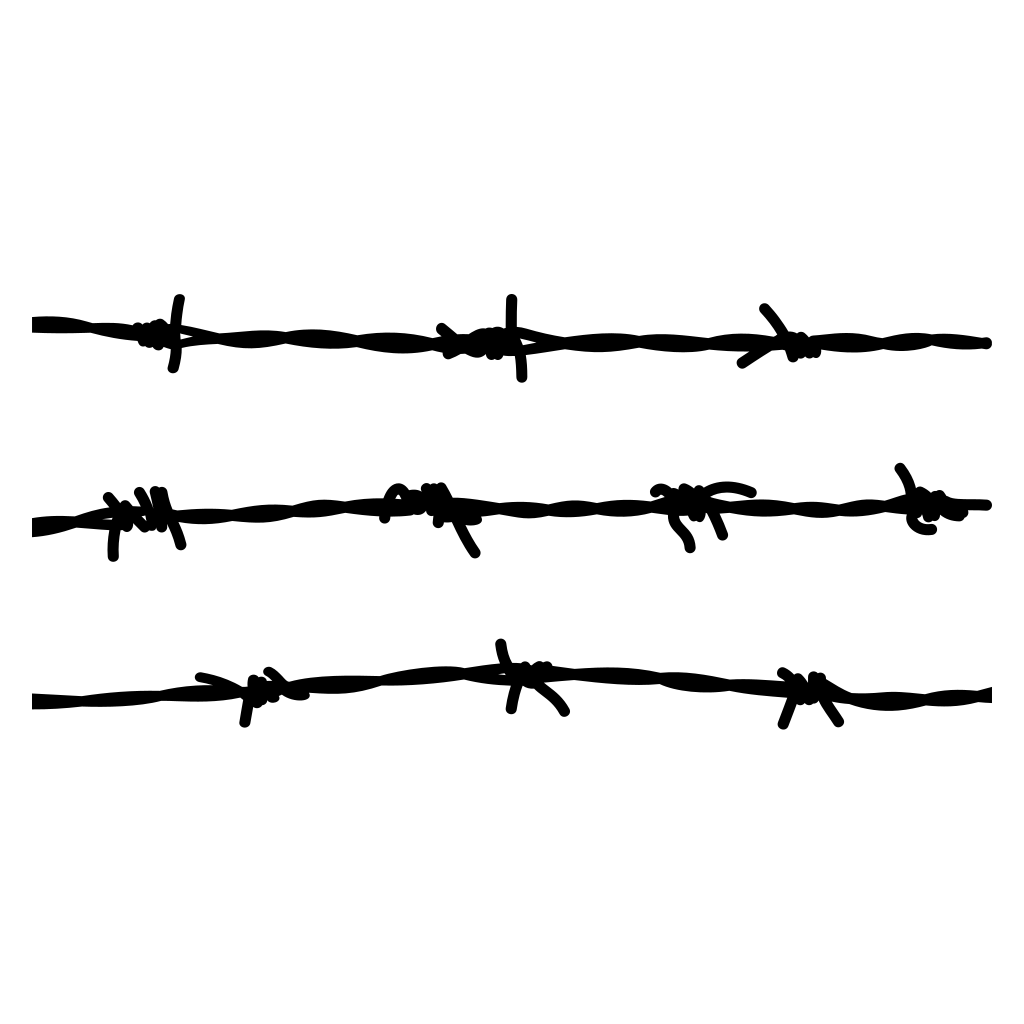 Intricate barbed wire design perfect for cutting machines